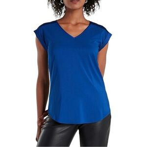 Express Gramercy blue blouse